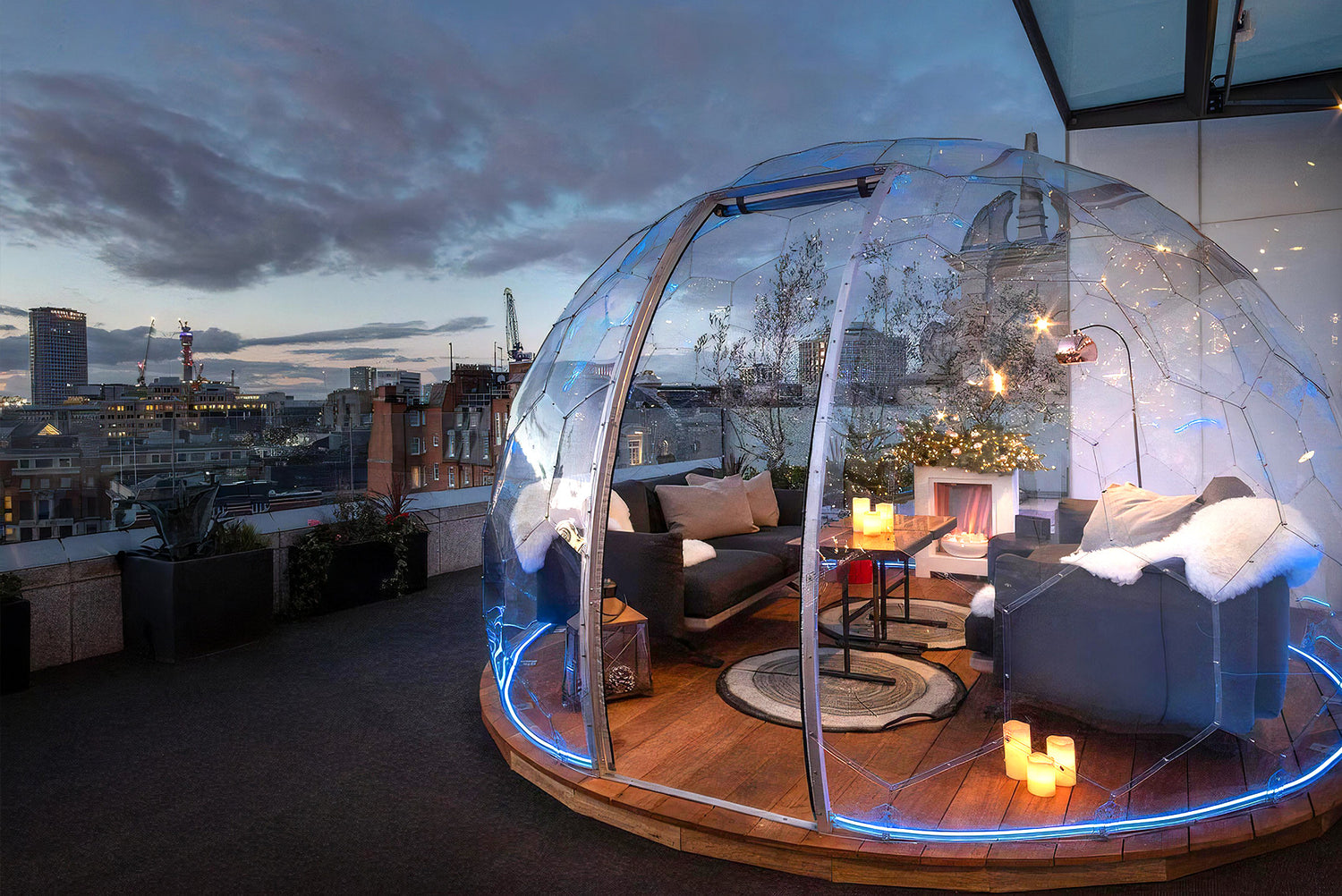 Your new bucket-list destination: Rooftop Dining Igloos in London